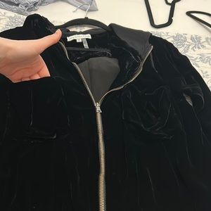 Black velour jacket